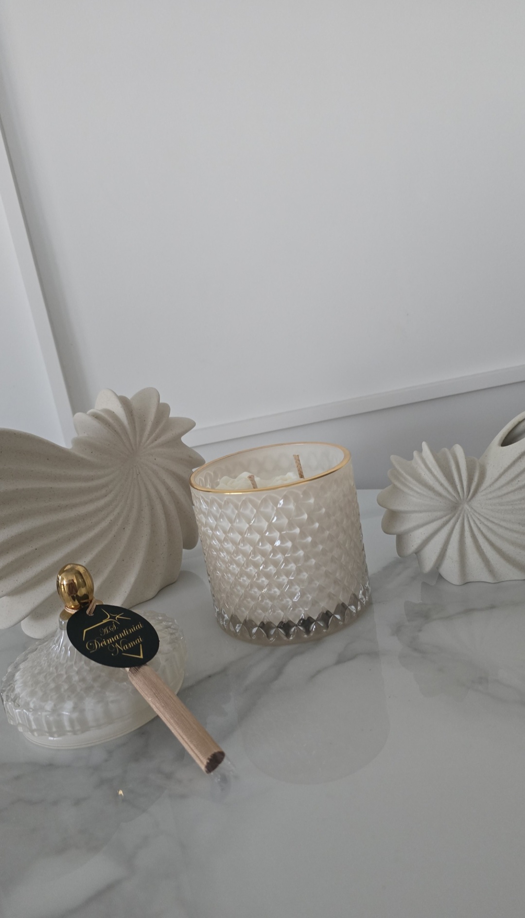 Kreminė žvakė ,,Crystal XL" 500 ml.