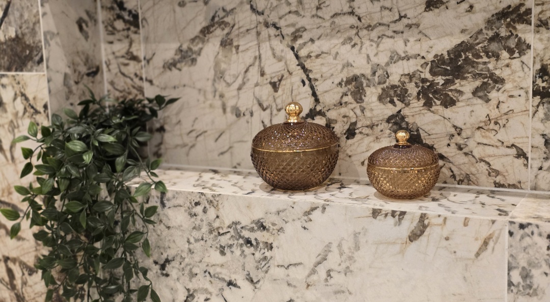 Gintarinė žvakė ,,Starry Night L" 115 ml.