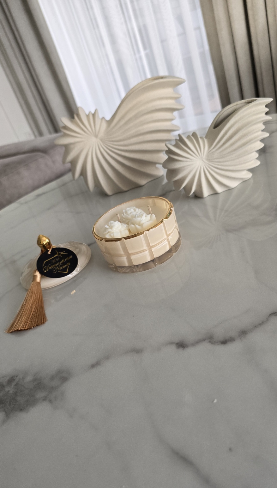 Kreminė žvakė "Evening and morning touch"