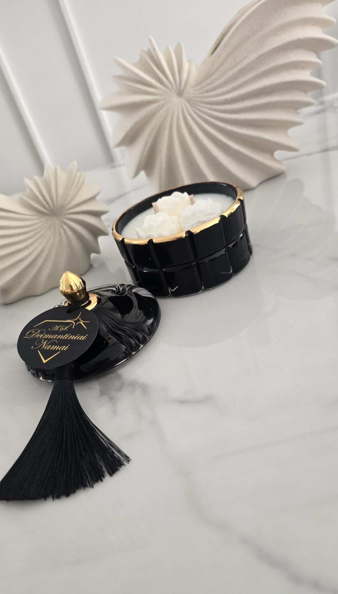 Juoda žvakė "Evening and morning touch"