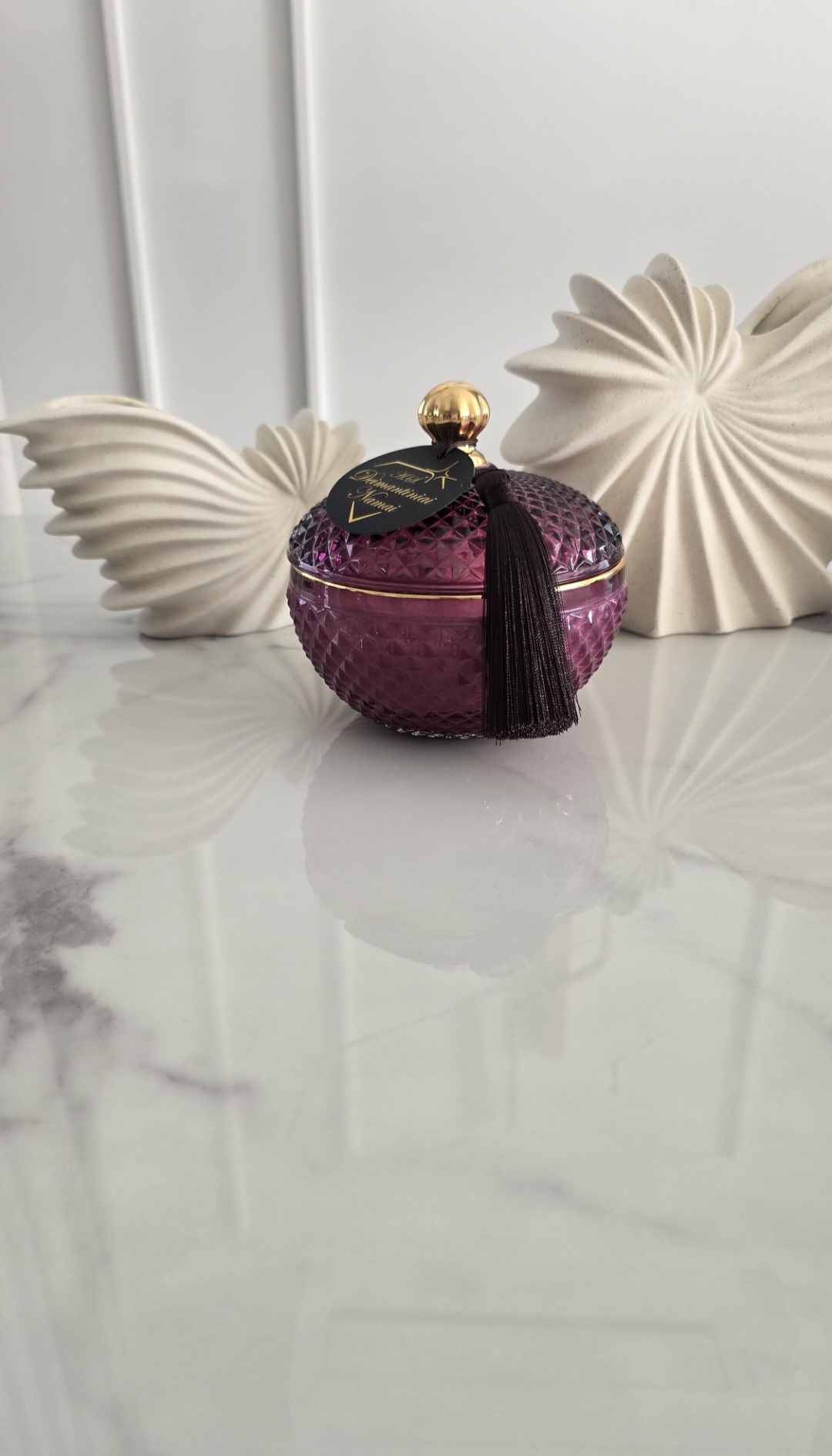 Purpurinė žvakė ,,Starry Night XL" 340 ml.