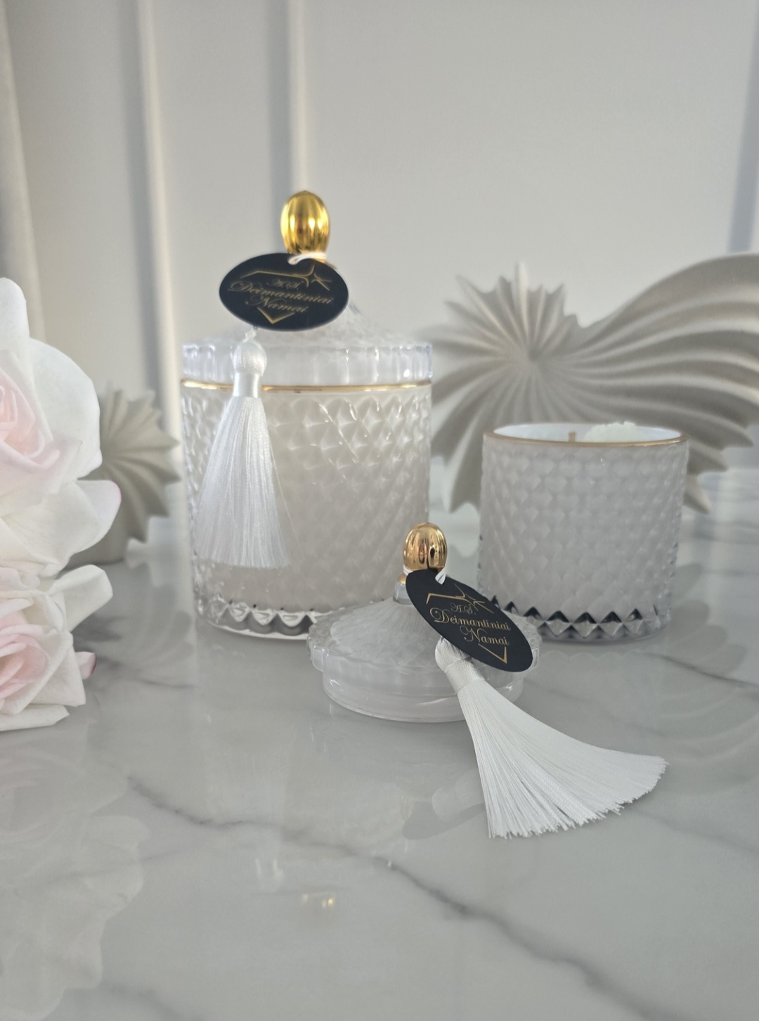 Balta žvakė ,,Crystal XL" 500 ml.