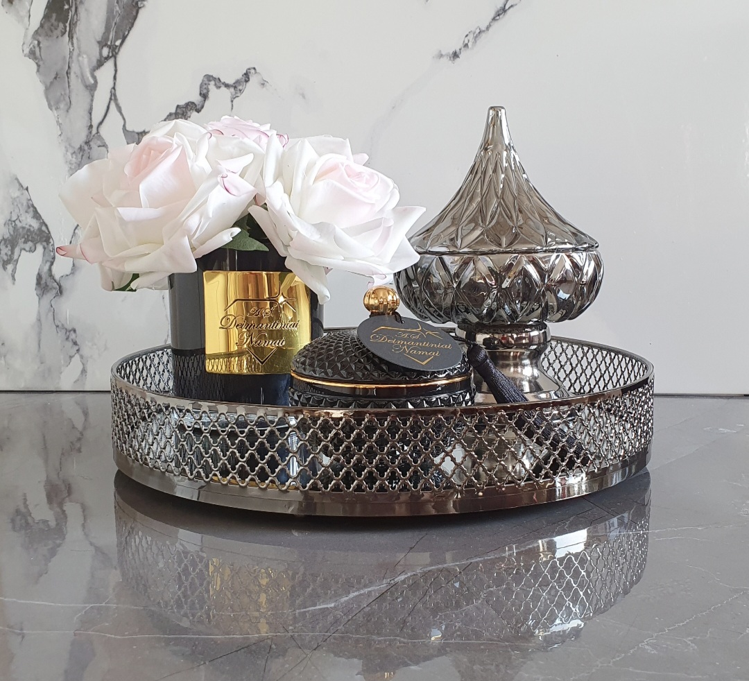 Veidrodinis padėklas "Pearl Black Royal"